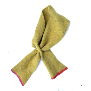 Odd end pull through scarves