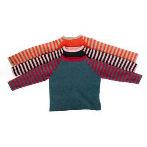 Stripey sleeve jumper